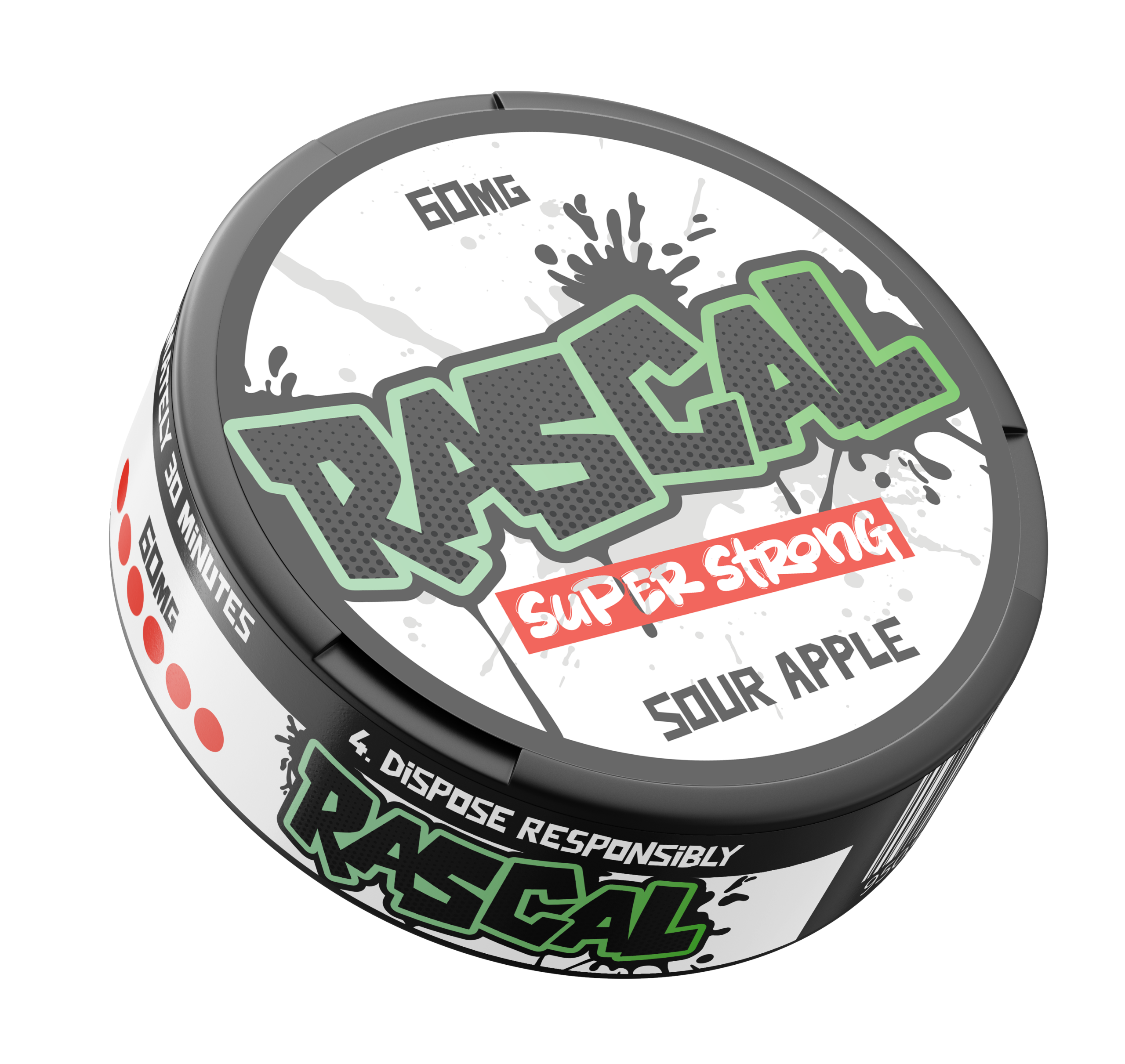 RASCAL Sour Apple Super Strong 60mg